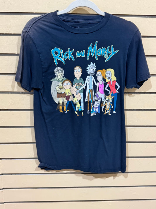 Rick and Morty adult swim tee size small gray