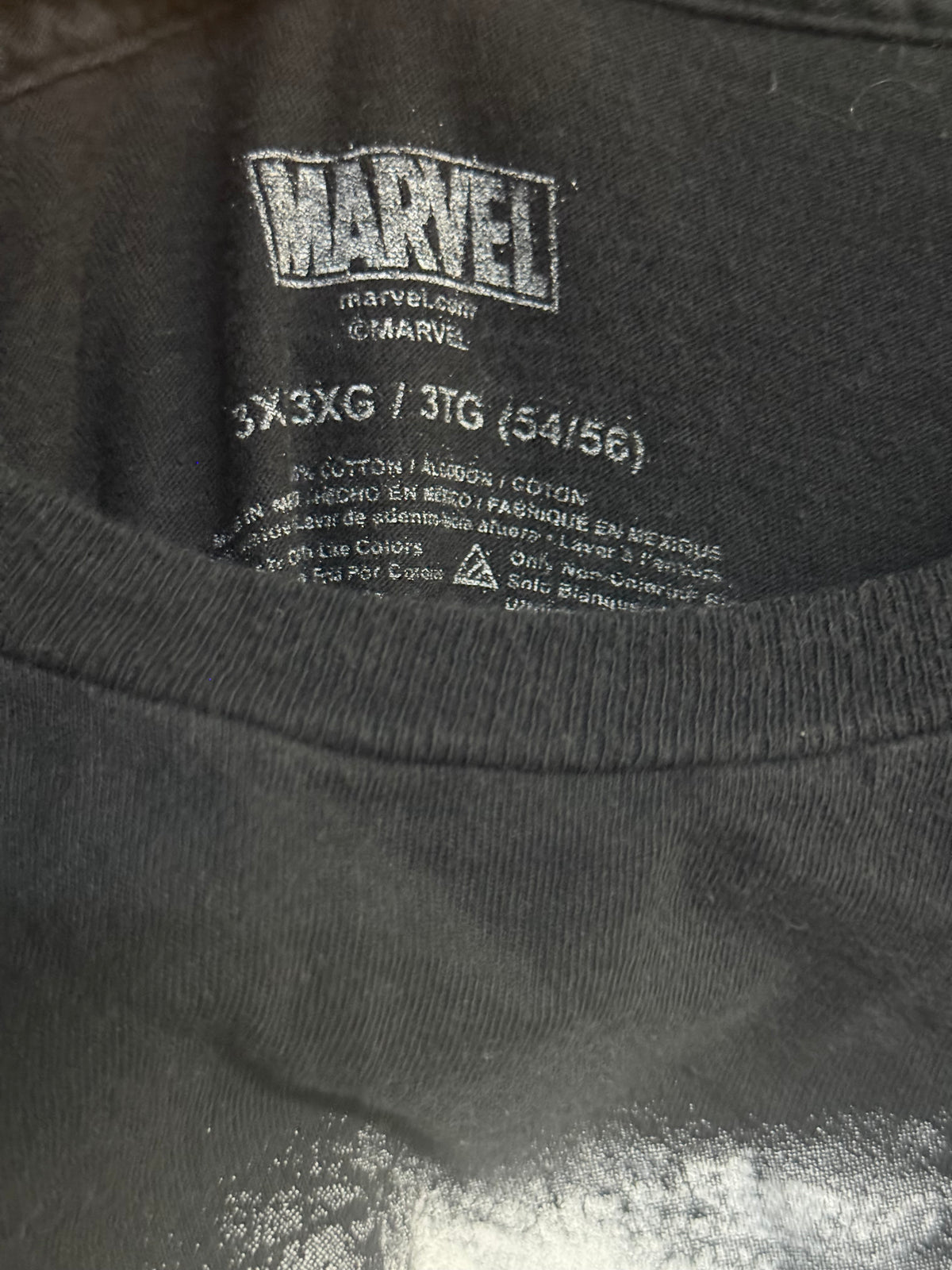 Marvel The Punisher Black graphic t-shirt size 3XL