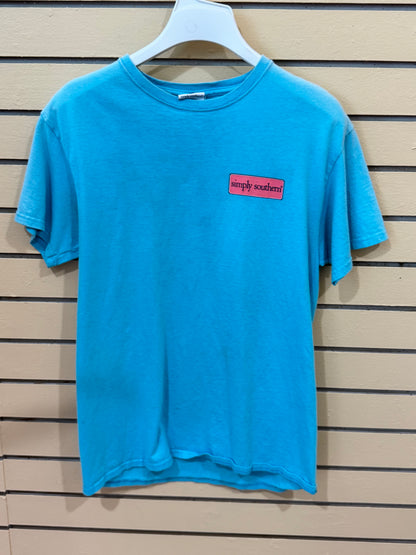 Turquoise Simply Southern Collection t-shirt size medium
