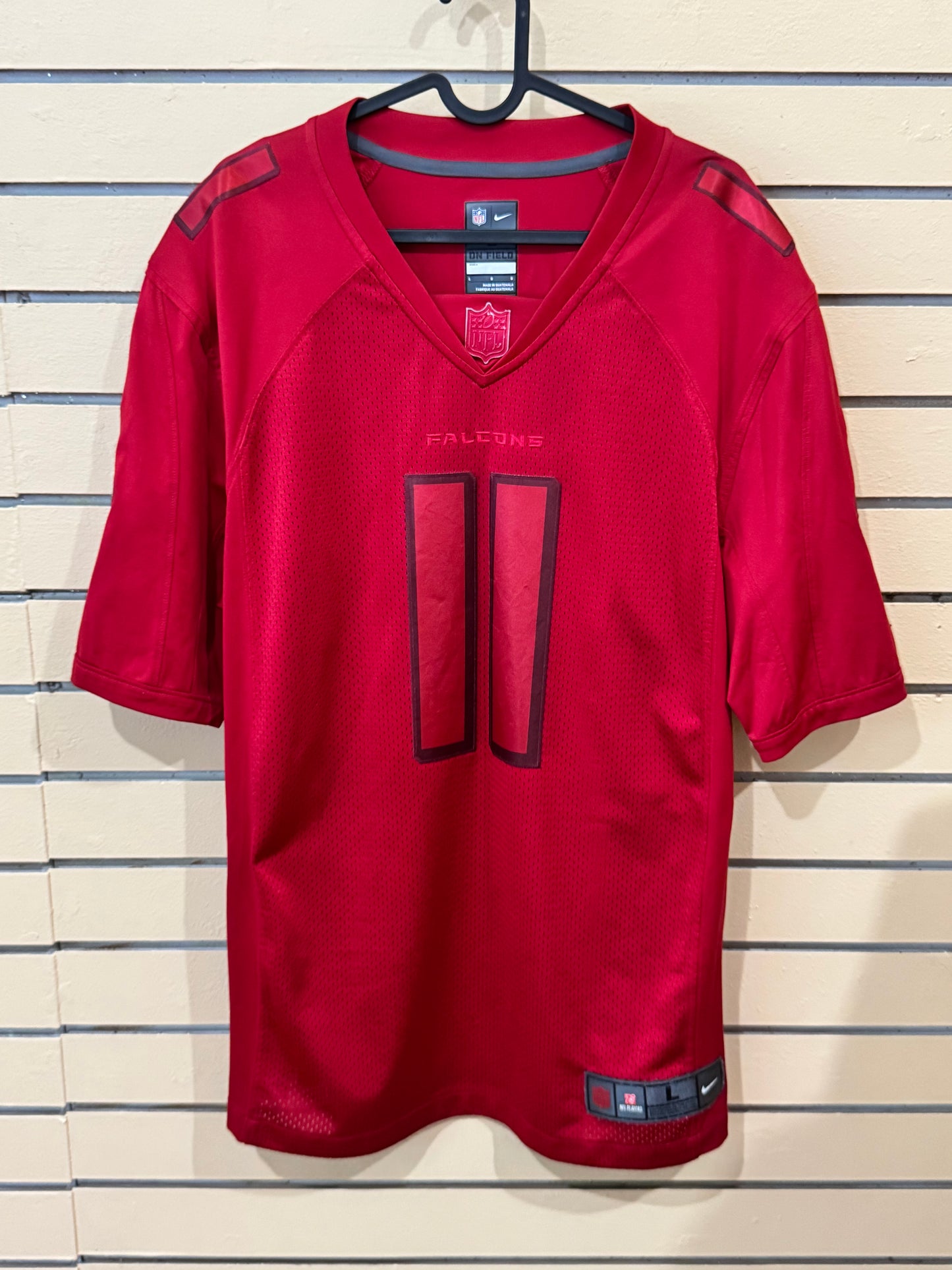 All Red Rare Atlanta Falcons Julio Jones #11 jersey size large