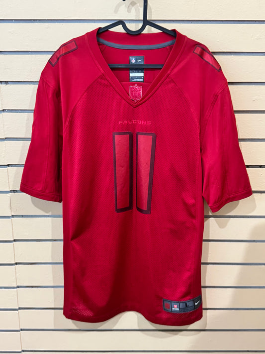 All Red Rare Atlanta Falcons Julio Jones #11 jersey size large