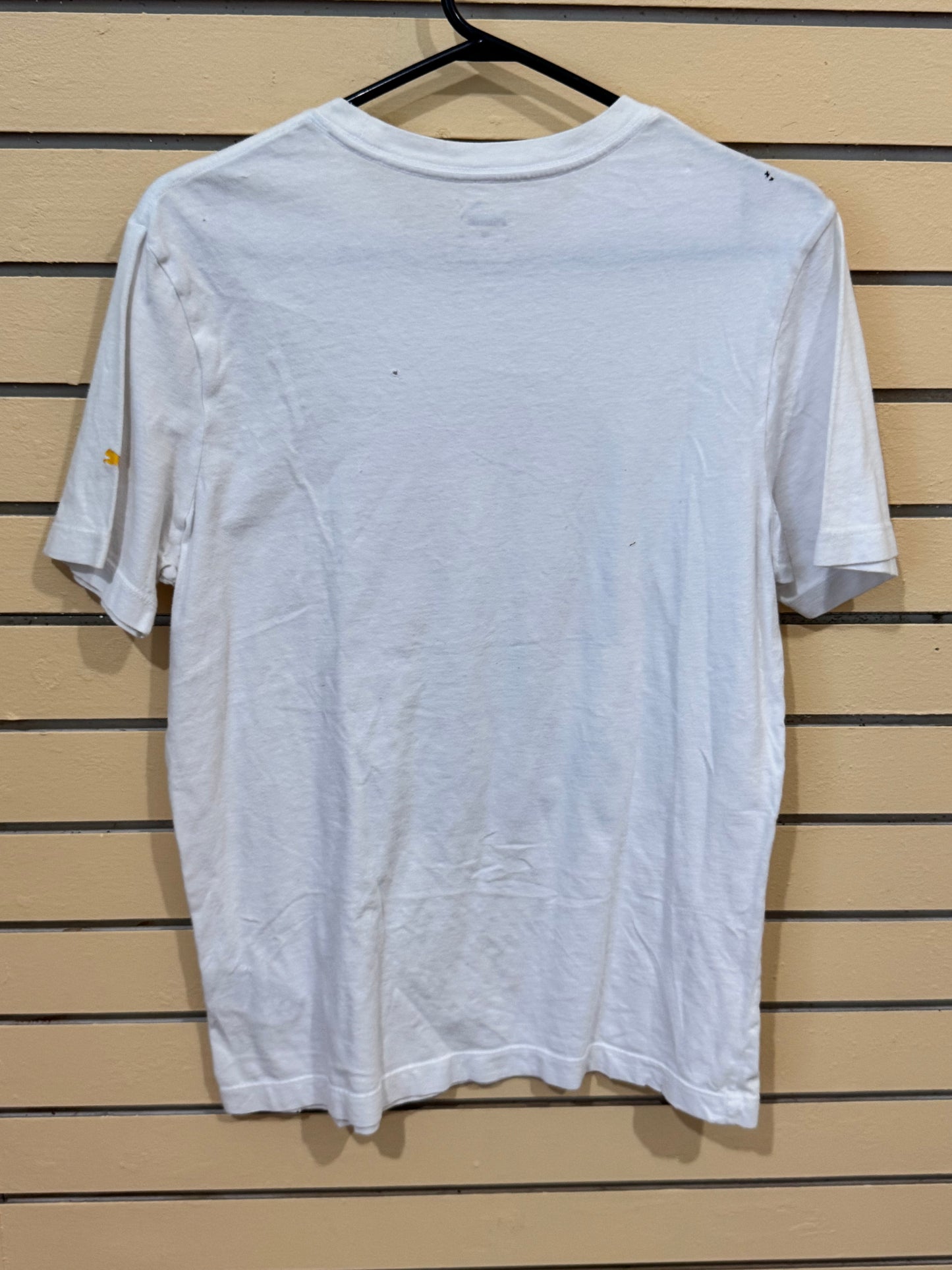 White Puma short-sleeve graphic t-shirt size Small colorful Day of the Dead (Cinco de Mayo / Día de los Muertos)