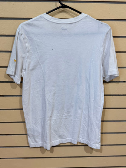 White Puma short-sleeve graphic t-shirt size Small colorful Day of the Dead (Cinco de Mayo / Día de los Muertos)