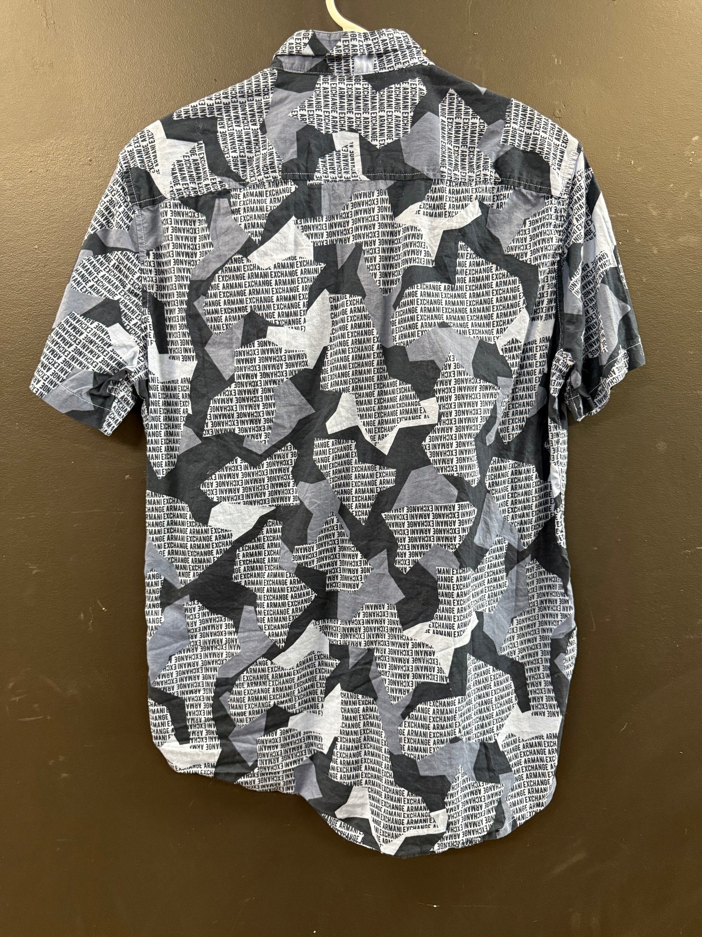 Armani Exchange short-sleeve button-down shirt size medium