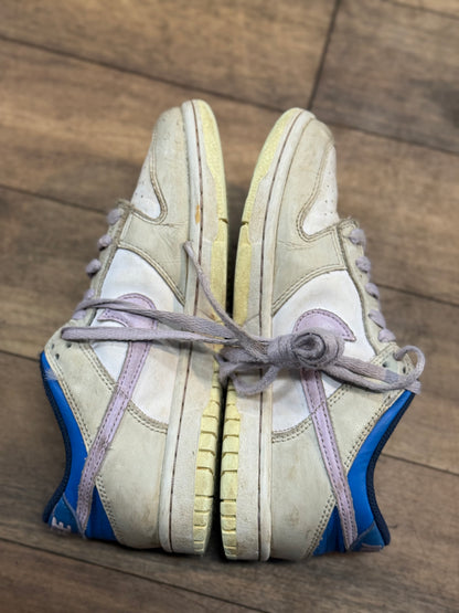 Nike Dunk Low GS 'Khaki Blue Pink' sneakers size 4 Youth