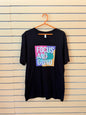 Black Short-sleeve Graphic t-shirt size xl with the words "FOCUS AND GRIND" printed on the chest.