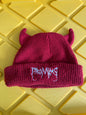Red Horn Beanie from Broken Promises
