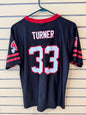vintage Reebok Atlanta Falcons Michael Turner #33 black replica football jersey size boys XL