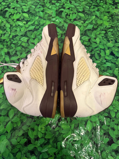 Women's Air Jordan 5 Retro 'Golden Ticket' Sneakers Size 10