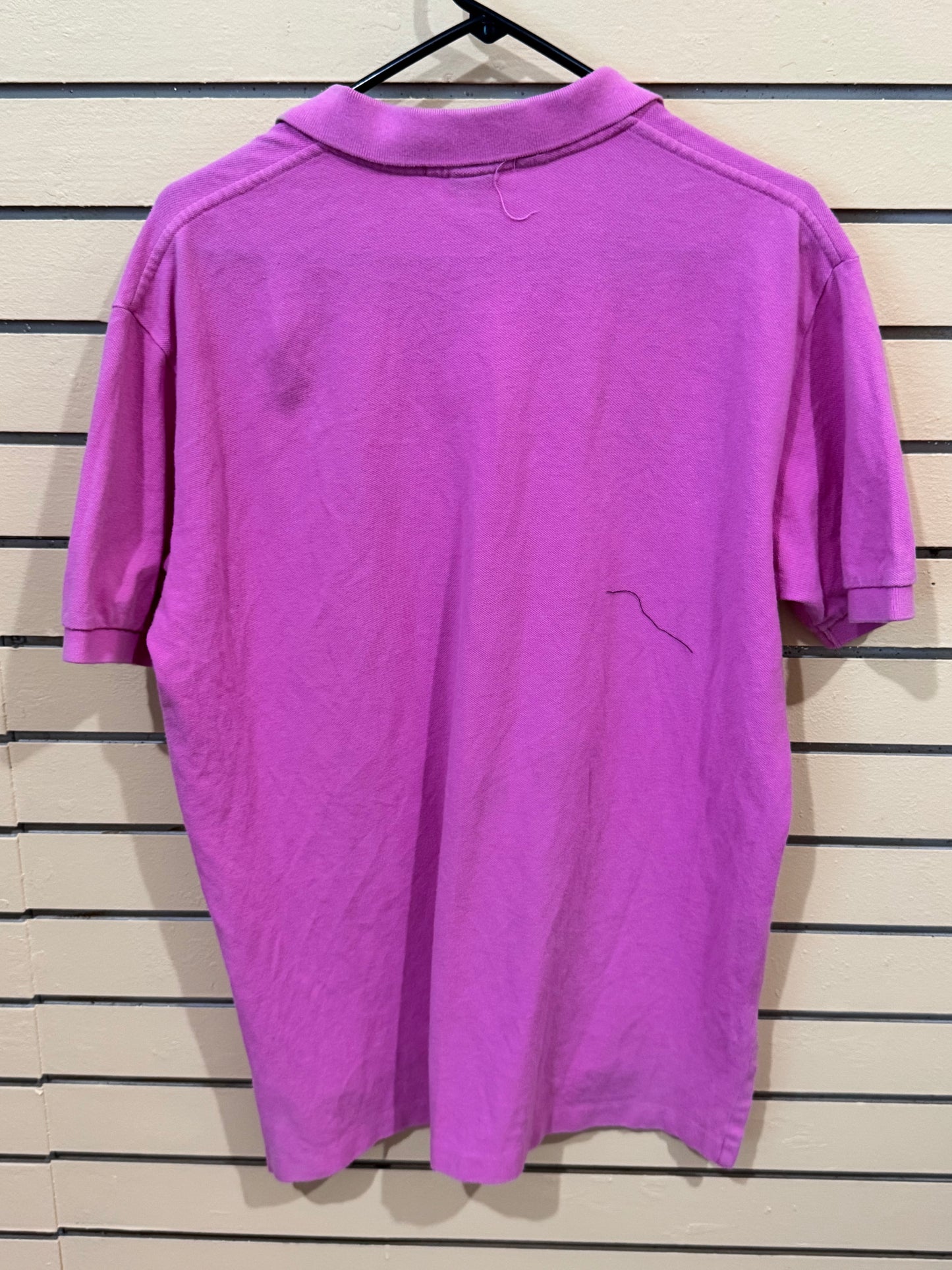 Pink Polo Ralph Lauren size large cotton mesh polo classic collar, short sleeves embroidered pony logo on the chest
