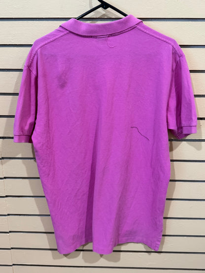 Pink Polo Ralph Lauren size large cotton mesh polo classic collar, short sleeves embroidered pony logo on the chest