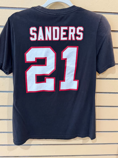 Mitchell & Ness Atlanta Falcons Deion Sanders youth t-shirt size large featuring the number 21