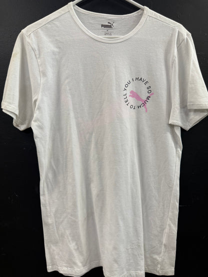 Puma white shirt size medium